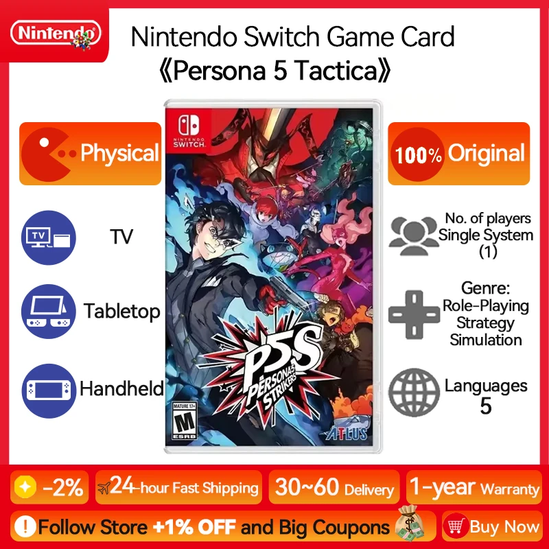 Persona Tactica Nintendo Switch Game Deals Physical for Nintendo
