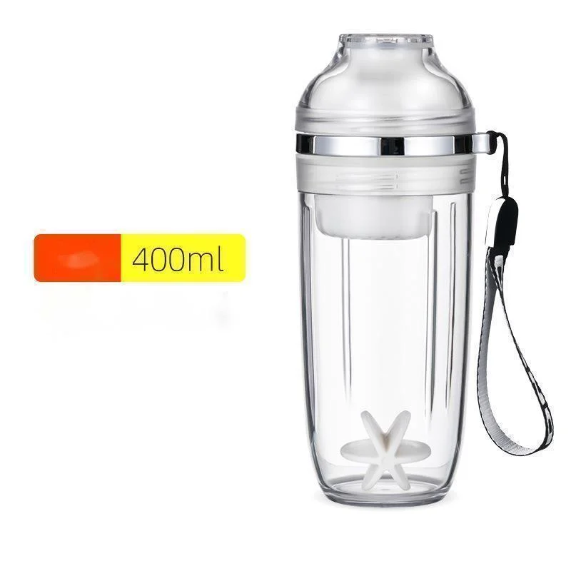 400ml Shaker Bottle Fitness Sports Water Bottle Mixing Ball With Scale Meal  Replacement Milkshake Protein Powder BPA Mixing Cup - AliExpress
