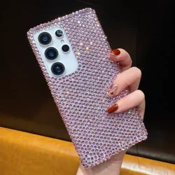 Luxury Bling Full Diamonds Jewelled Hard Case Cover - Samsung S26 (Pink)