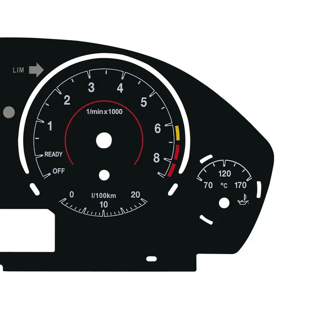 BMW F30 F31 F34 F32 F33 F36 3M 330KM/H용 계기판 게이지 페이스 오버레이