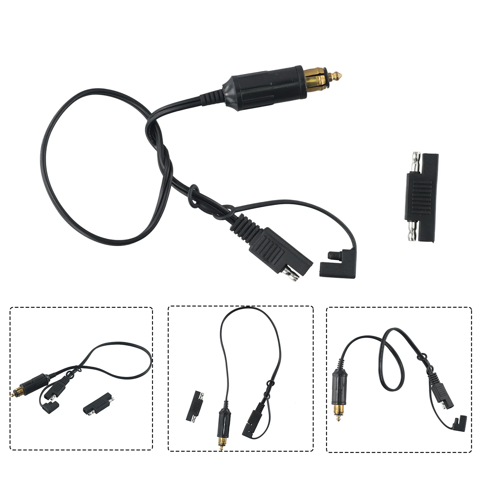 Câble Adaptateur DIN Vers Hella/SAE Pour Moto BMW - 35 Cm, 12-24V 10A - Connecteur D'Alimentation Accessoires