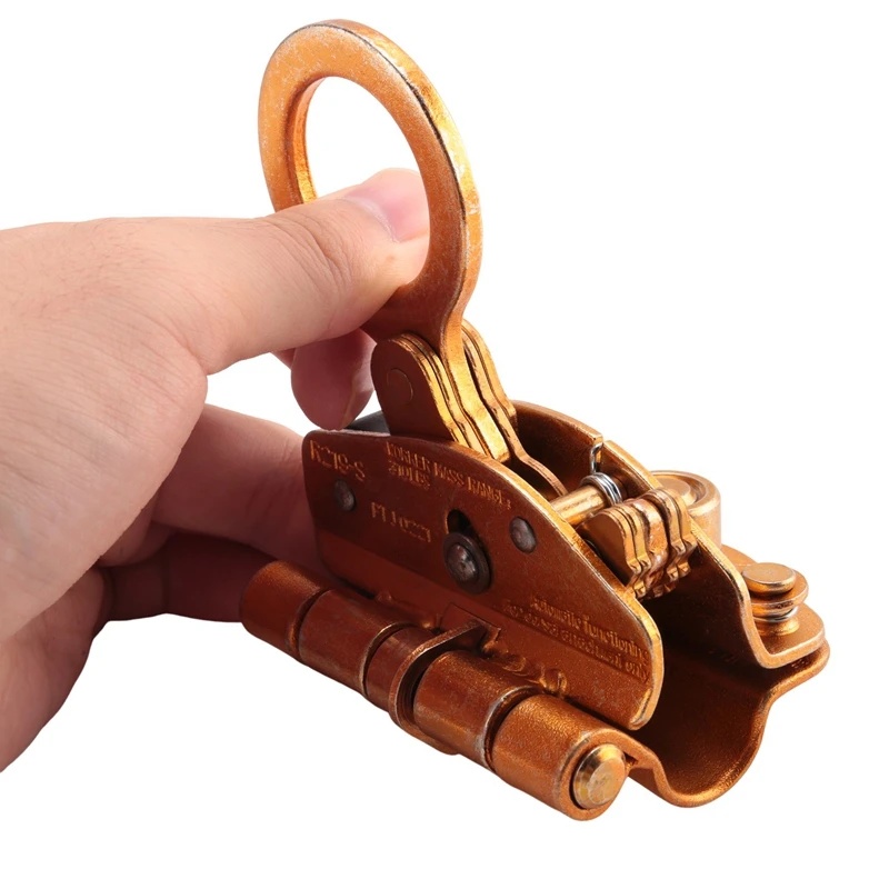 25KN Outdoor Rock Climbing Tree Arborist 1/2 - 5/8 Inch Rope Grab Ascender Rigger Self-Locking Device 2