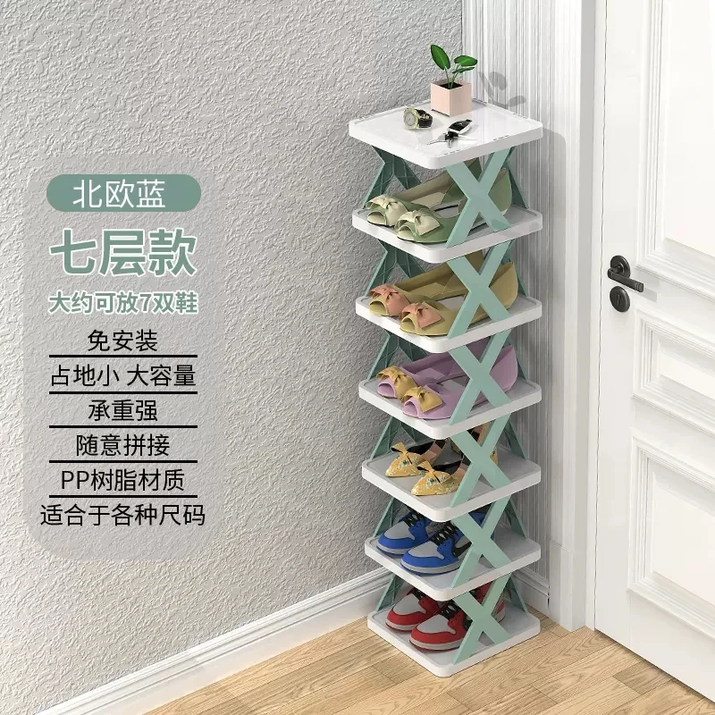 10 Tiers Shoe Rack, Space Saving Vertical Single Pairs Sturdy Shoe Shelf  Narrow Tall Shoe Storage Organizer for Entryway Hallway - AliExpress