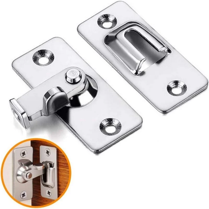 90 Degree Door Lock Flip Latch Gate Latches Safety Door Lock For Barn Wood Fence Sliding Doors 304 Stainless Steel Gate Hardware door lock door latch