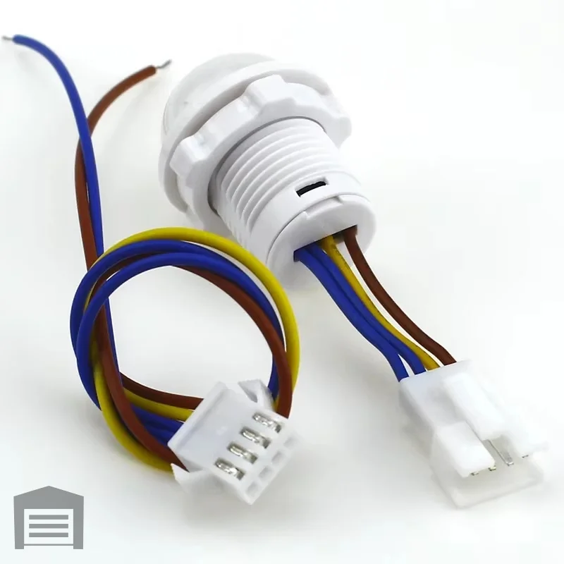 สวิตช์ไฟอัจฉริยะแบบตรวจจับความเคลื่อนไหวด้วยเซ็นเซอร์ PIR LED 2 ชิ้น สำหรับใช้ภายในและภายนอกอาคาร ใช้แสงอินฟราเรด 110V 220V พร้อมโหมดหน่วงเวลาปรับแต่งแสงได้ 1