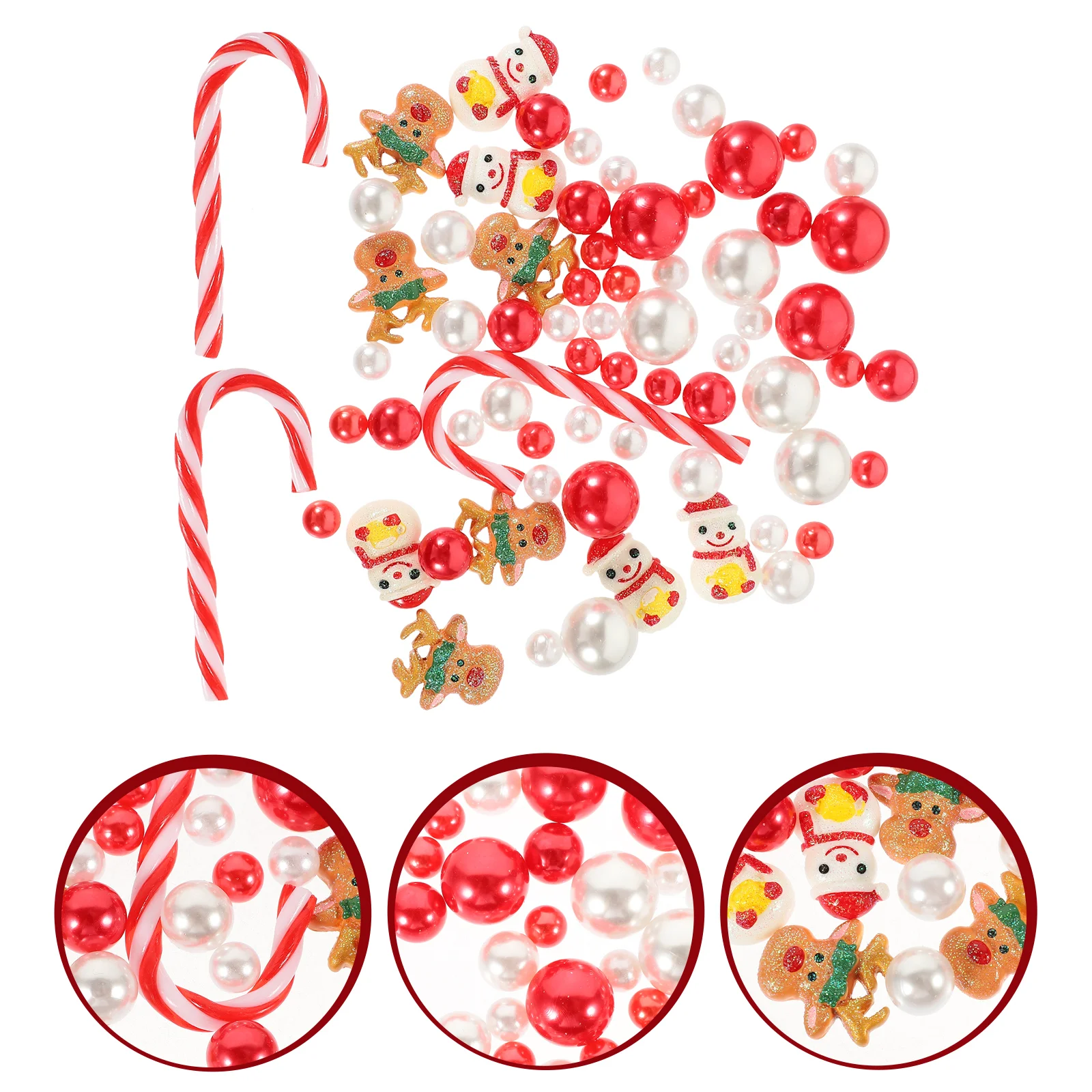 

Decorative Vase Filler Pearls Fake Floating Beads for Christmas Vase Filled Snowman Pearl DIY Wedding Party Holiday Decor