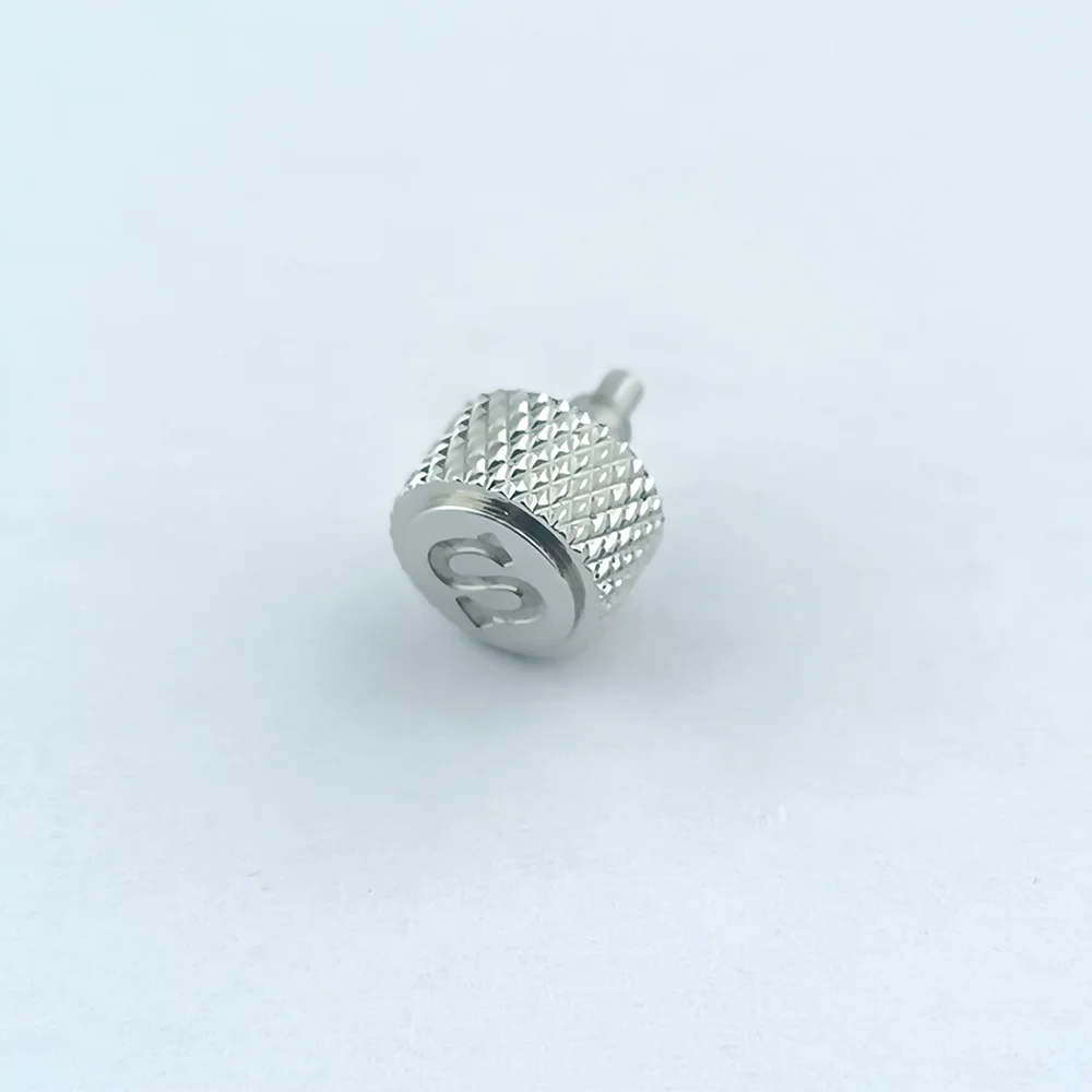 Screw-In Engraved 'S' Replacement Watch Crown for Automatic Movements with Three Style Options