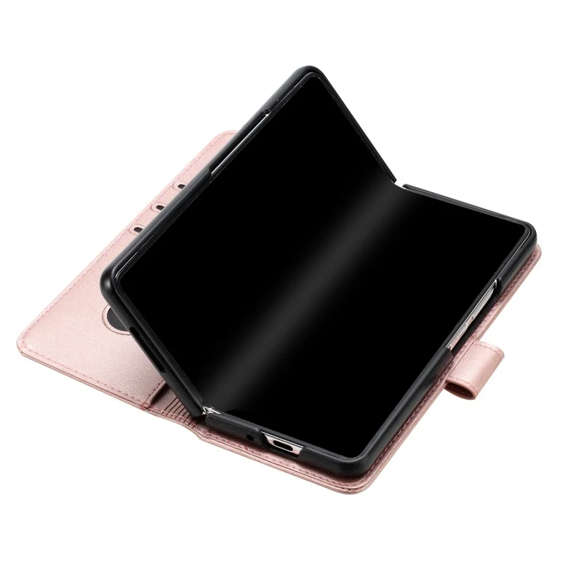 Luxury Magnetic Leather Wallet Card Phone Case for Samsung Galaxy Z Fold 6 5 4 3 Fold6 Fold5 Flip Purse Holder Cover Back Bag | Gaffar India
