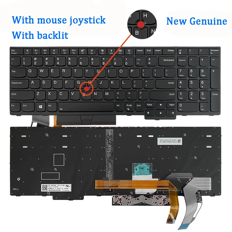 New Original Laptop Keyboard For Lenovo Thinkpad E580 E585 T590 E590 E595 L580 L590 P52 P53 P72 P73 R590 T15 P15S
