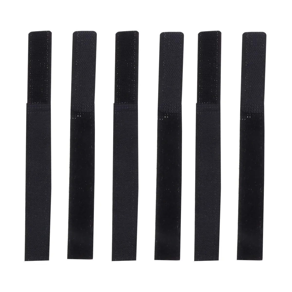 10Pcs 2x18cm 강력한 재사용 가능한 케이블 스트랩 케이블 관리 데스크 전기 오디오용 후크 및 루프 고정 타이