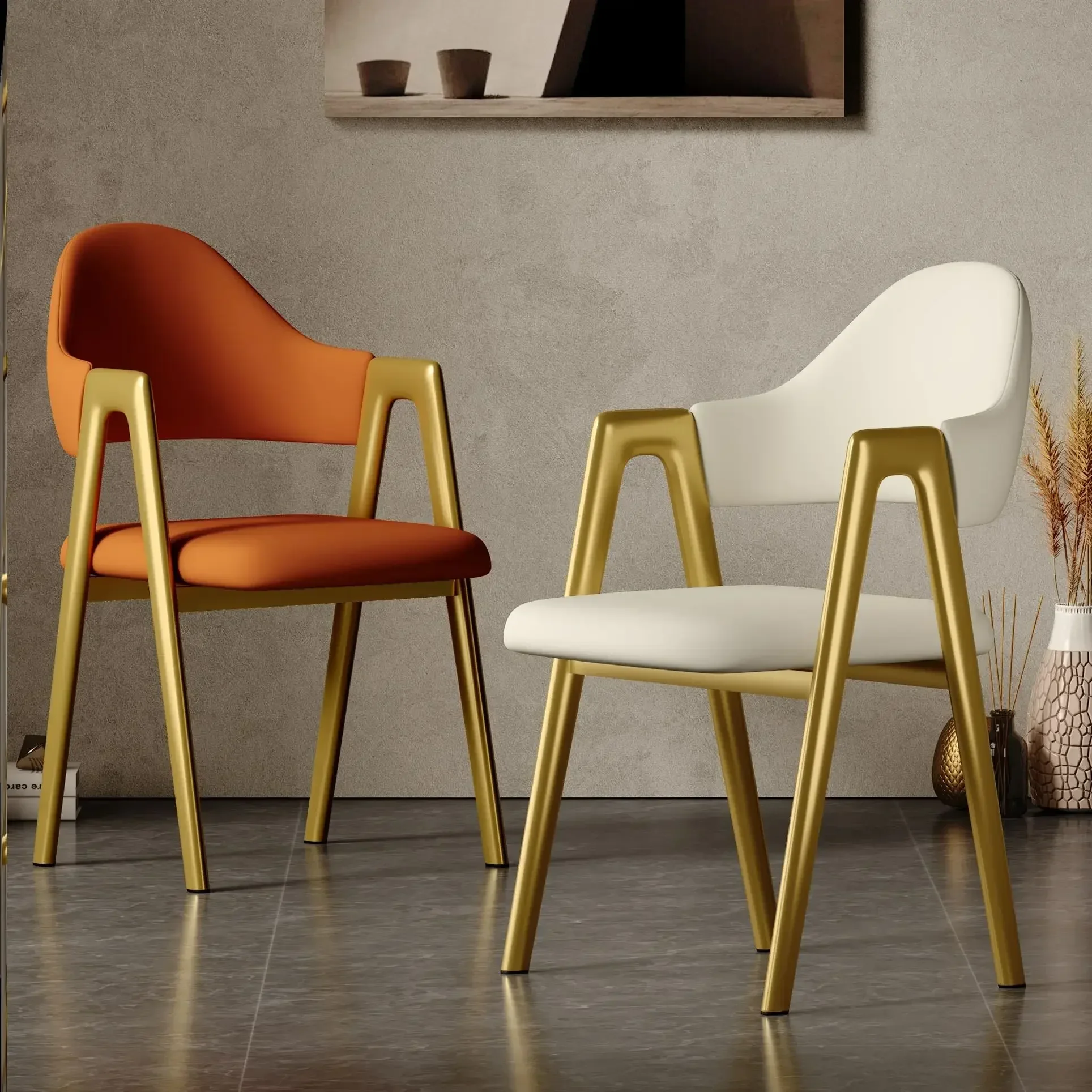 Modern Metal Armchair 1