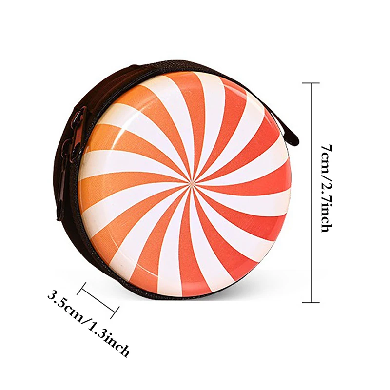 1PCS Cartoon Ball Pattern Coin Purse For Kid Boys Girls Small Gift Fashion Change Purses Mini Wallets Zipper Storage Box