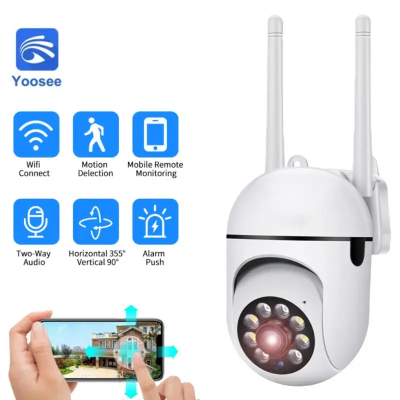 Yoosee 1080P 2MP Wifi Ptz Wireless Cctv Security Camera Human Shape Automatic Tracking Night Vision Camera Supports Sd Card