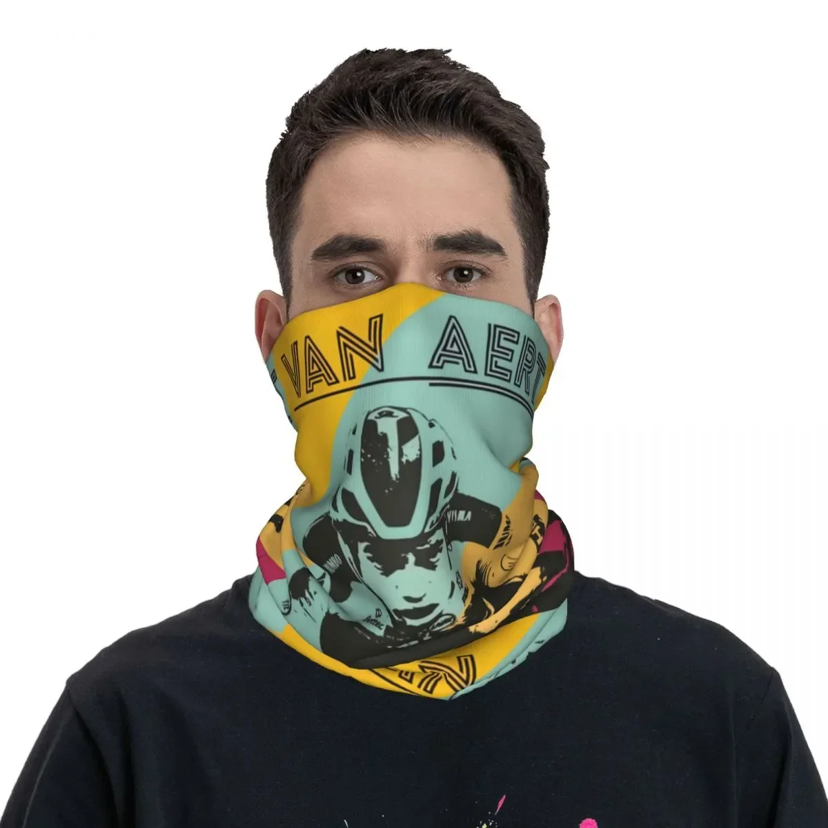 

Wout Van Aert Cycling Merchandise Bandana Neck Cover Wrap Scarf Cool Hiking Headband Unisex Windproof