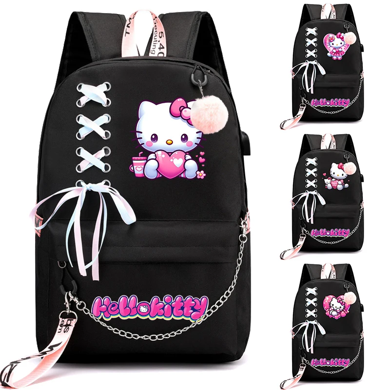 

Рюкзак с рисунком Hello Kitty для девочек и мальчиков