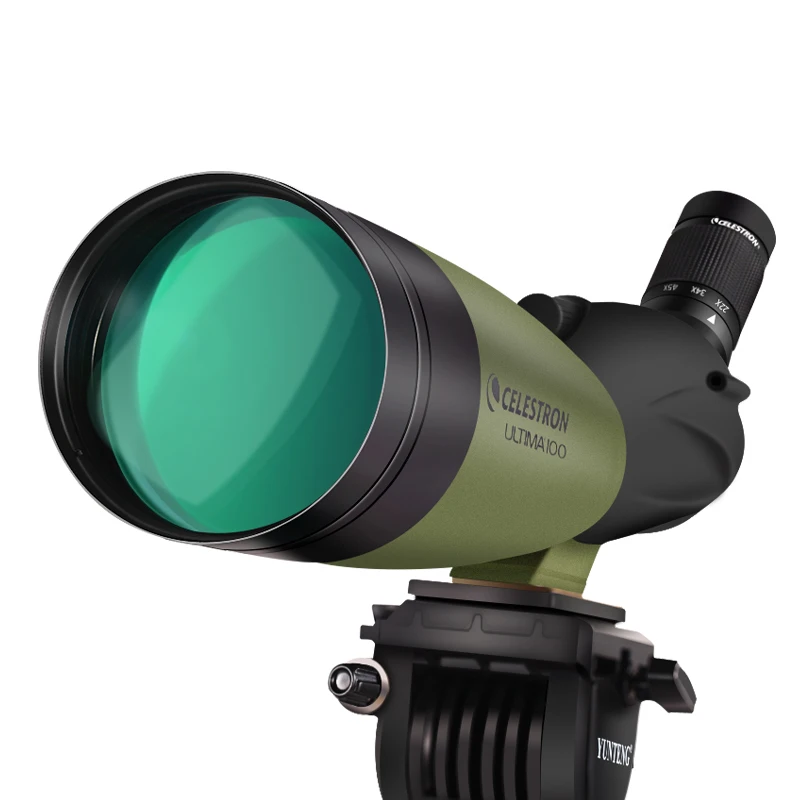 

Celestron-Ultima 65 Angled Spotting Scope, 18 to 55x65mm Zoom Eyepiece, Multi-Coated Optics for Bird Watching and Hunting, #5224