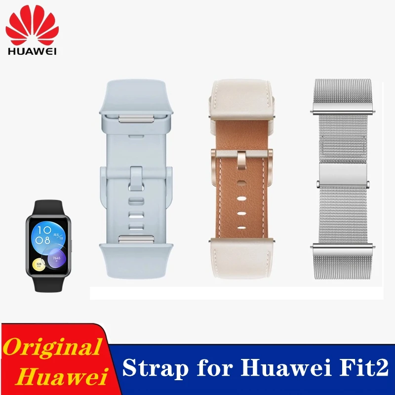 OriginalSiliconWatchStrapforHuaweiFit2LeatherWatchBandDouble