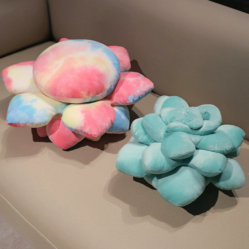 New Succulent Plush Pillow Lifelike Plant Potted Succulent Plush Toy Stuffed Soft Cushion Seat Home Decor Birthday Gifts 3