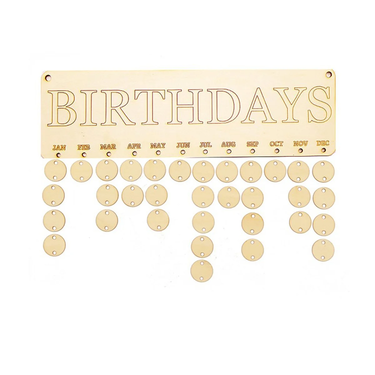Calendar Birthday Wooden Family Reminder Board Diy Sign Plaque Wall Hanging desk calendar,wall calendar