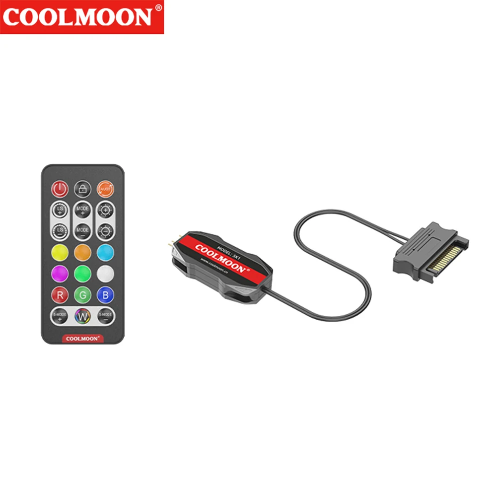 ตัวเลือกสินค้า อะแดปเตอร์ควบคุม RGB 5V 3Pin สำหรับ PC และพัดลม