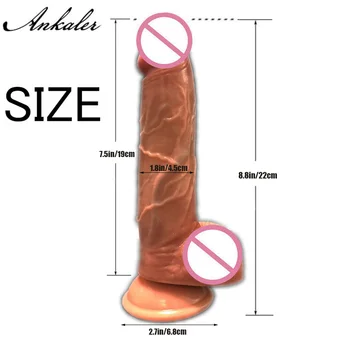 Heating Realistic Thrusting Dildo Vibrator for WomanG Spot Soft huge Big Dick Penis Vagina anus Masturbator Sex Toy for adult 3