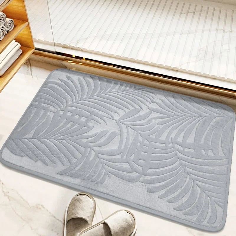 

Memory Cotton Bathroom Floor Mat Bathroom Water Absorbing and Non slip Mat rug