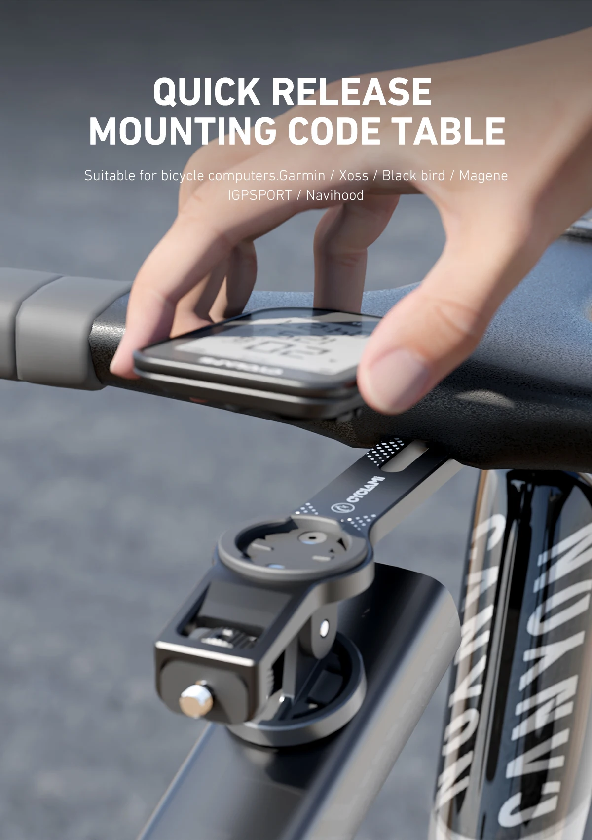 CYCLAMI BiKe Computerhalterung, multifunktionale Lenkerverlängerung, vordere Montage, Kamerahalterung für XOSS IGPSPORT – Detail 5