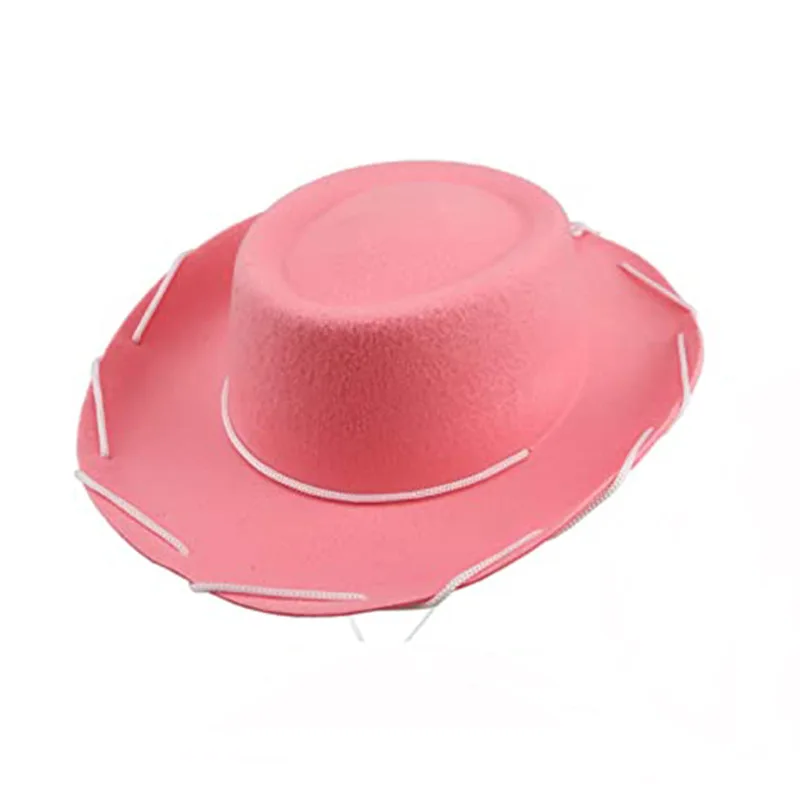 Anime Halloween Costume Props – Red Western Cowboy Hat description 5