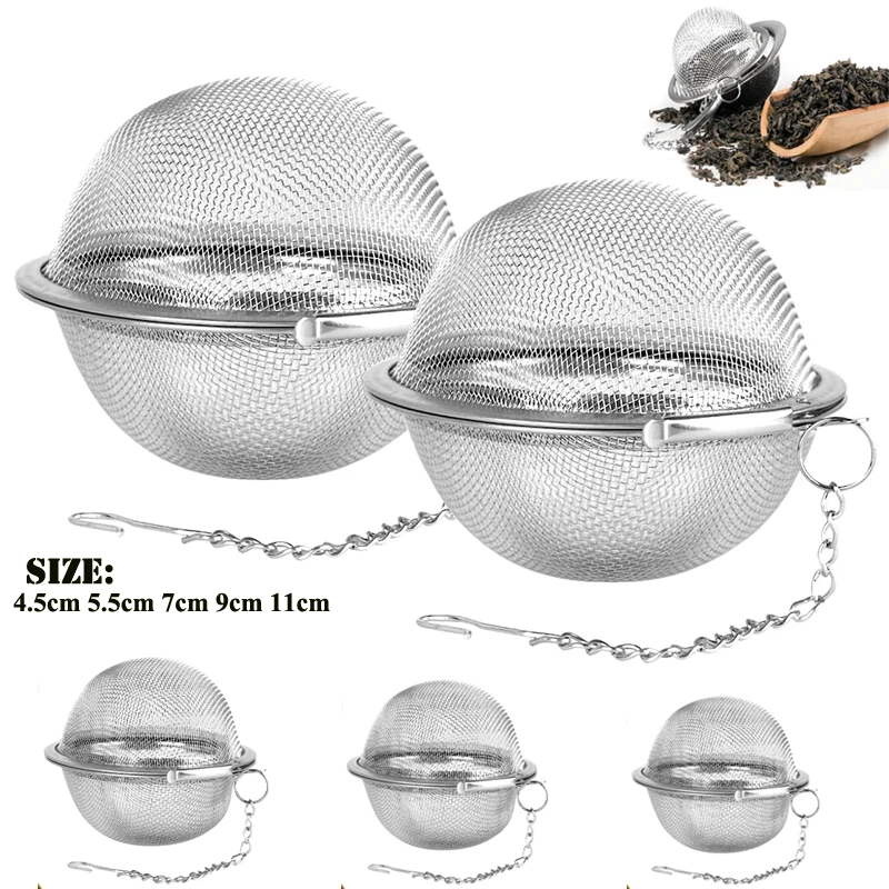 1-5pcs-Stainless-Steel-Tea-Infuser-Sphere-Locking-Spice-Tea-Ball ...