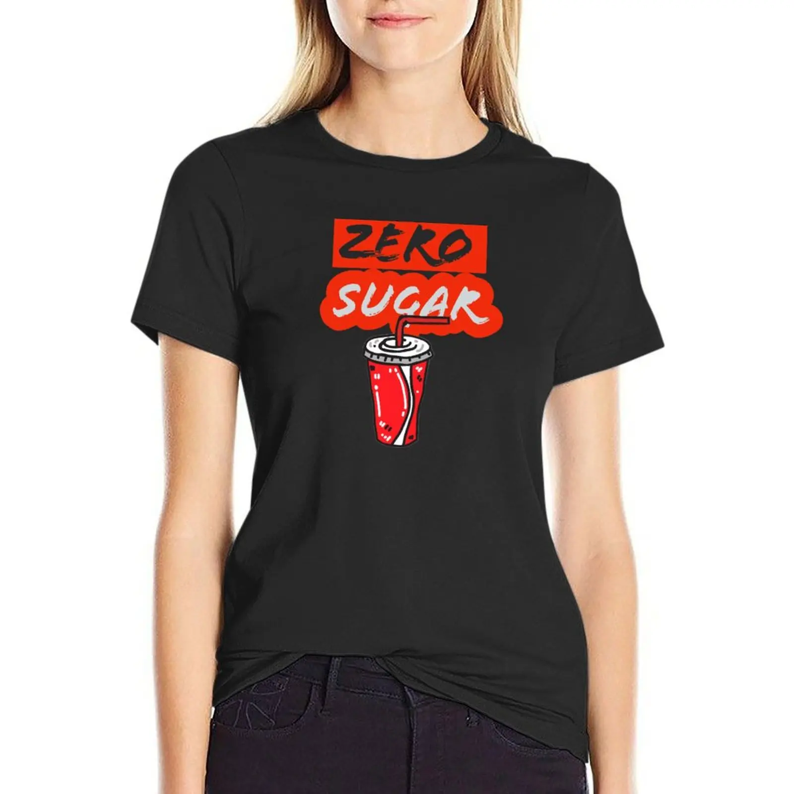 

Zero sugar T-Shirt korean fashion Blouse summer clothes fashion woman blouse 2024