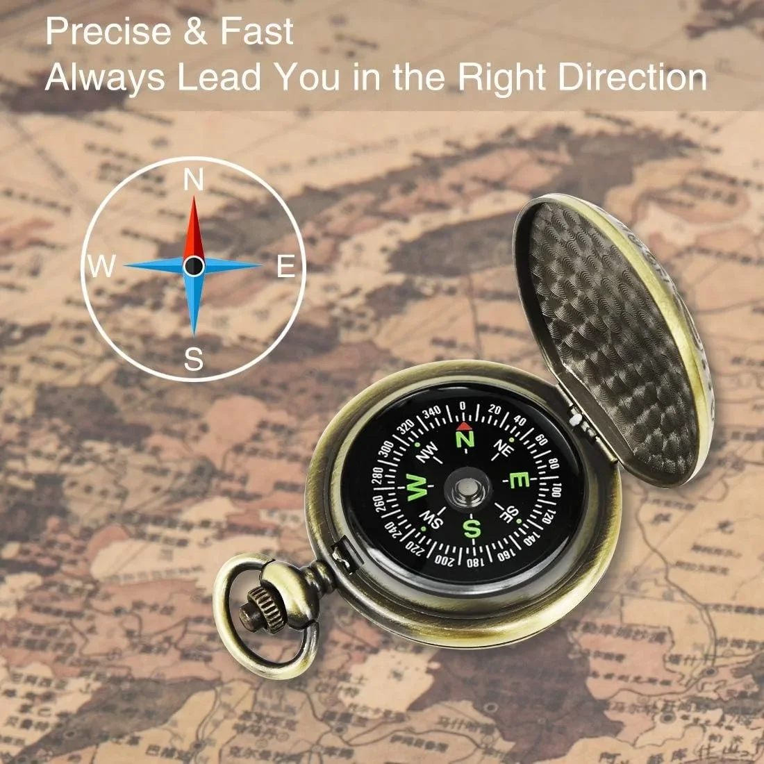 Waterproof Compass Mini Compass Navigation Compass Portable Compass Survival Compass Compass Hiking Compass for Orienteering Camping Backpacking Hunting Navigation Military Lightweight Map Reading