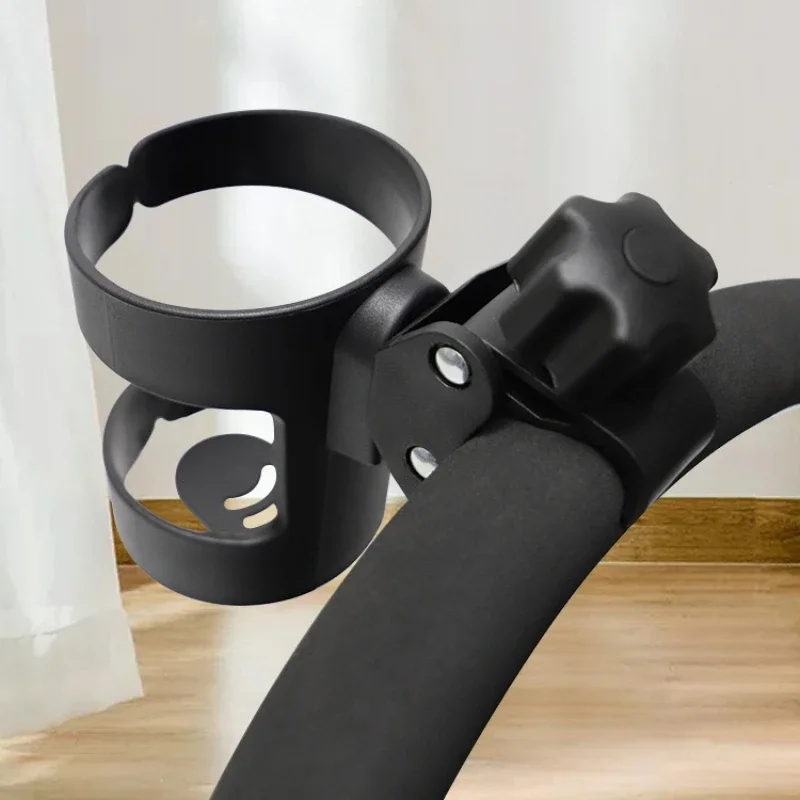 Universeller Kinderwagen-Getränkehalter Verstellbarer Milchflaschen- und Kaffeetassenhalter mit Handyhalterung Organizer für Kinderwagen Rollstuhl Fahrrad – Detail 2