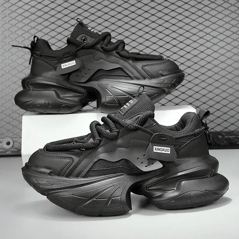 

Панк-кроссовки мужские модные спортивные кроссовки для мужчин, мужская обувь на платформе для прогулок, кроссовки в уличном стиле, спортивные мужские кроссовки