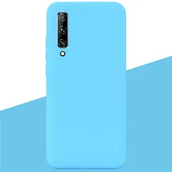Sleek TPU Silicone Soft Back Bumper Case for Huawei P Smart Pro/Y9S (SKY BLUE)