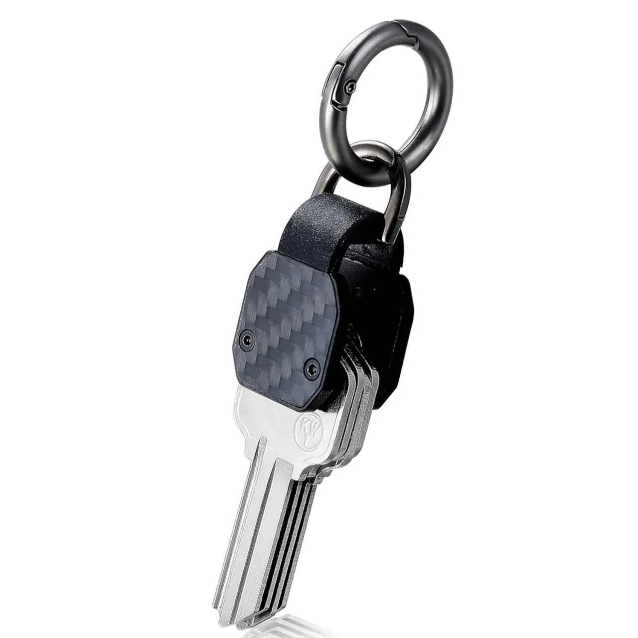 EDC Mini Key Organizer Keychain Holder Attach Car Key Fob Keys Holder Aluminum Alloy Key Holder Carbon Fiber Key Case