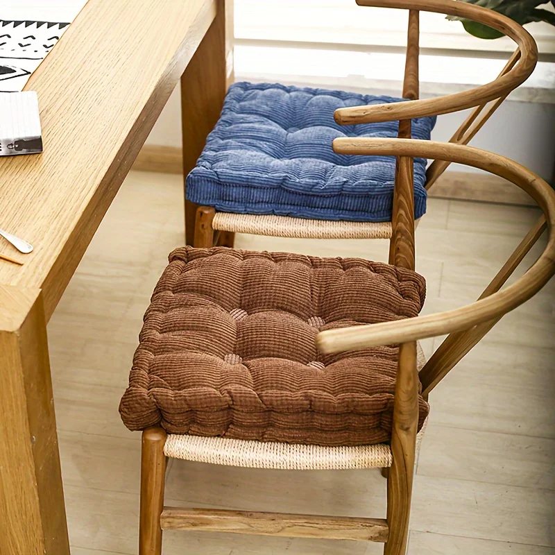 1PC Corduroy Cushion, Soft Office Bedroom Dining Chair, Tatami Cushion, Comfortable and Fashionable Home Decoration, Height Up