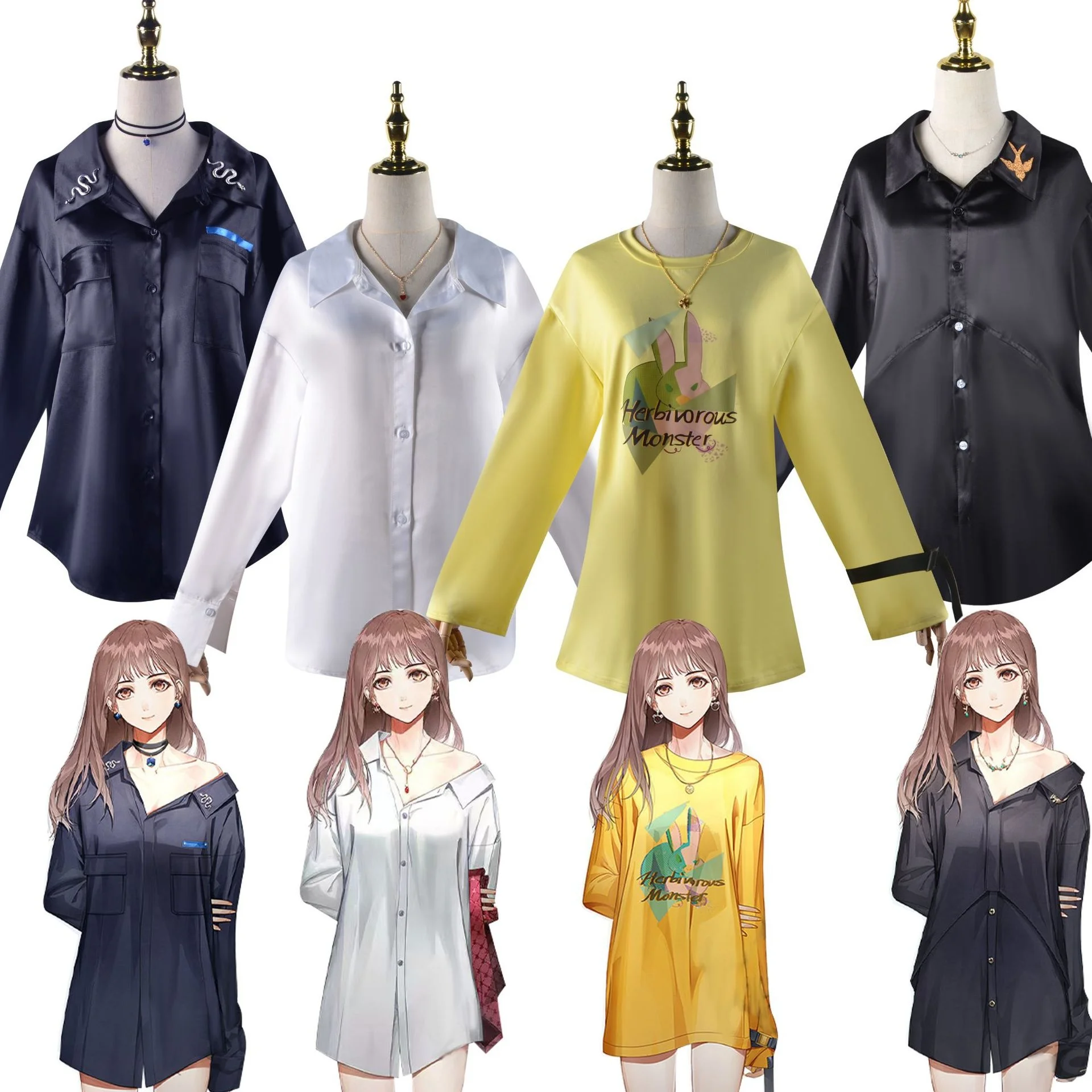 

Game Light and Night Evan Sariel Jesse Osborn Cosplay Sayumi Cosplay Women Clothing