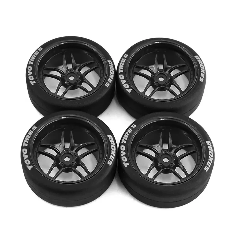 4pcs Unlimited Drift Car Remote Control Pull Rally tire and Wheel Hub 1/10 RC Car HSP Wltoys 144001 124018 124019 124017 rc car wheel hub
