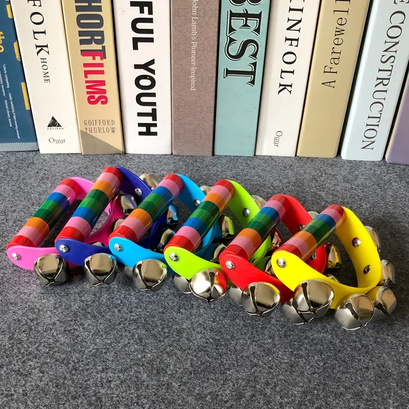 Orff Musical Instruments Wooden Baby Children's Educational Toys for Toddler Early Education Toys Color Semicircle Hand Bells