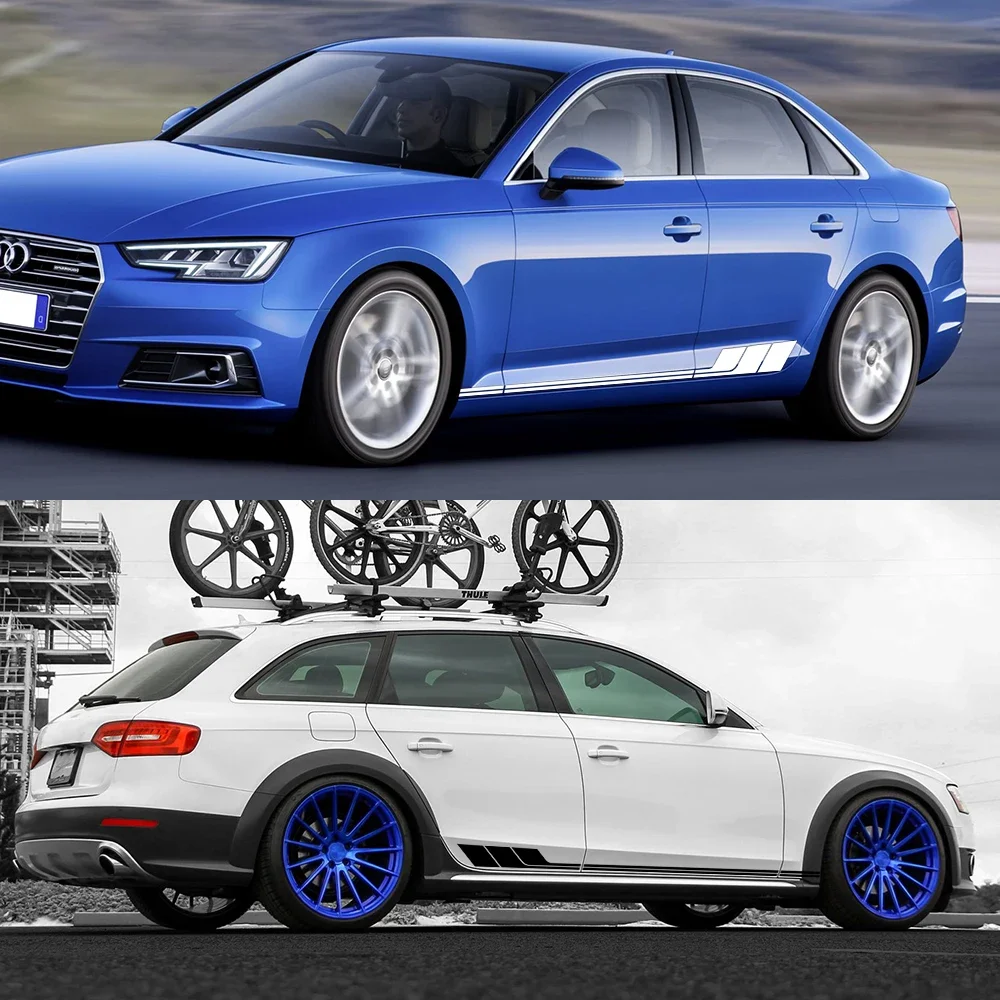 Audi A4 Car Side Door Vinyl Decal Stickers - Exterior Trim Auto Accessories