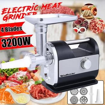 Winholder 3200W Stainless Steel Meat Grinder Multifunctional Electric Meat Grinder Machine For Kitchen and Home Food Processors 6