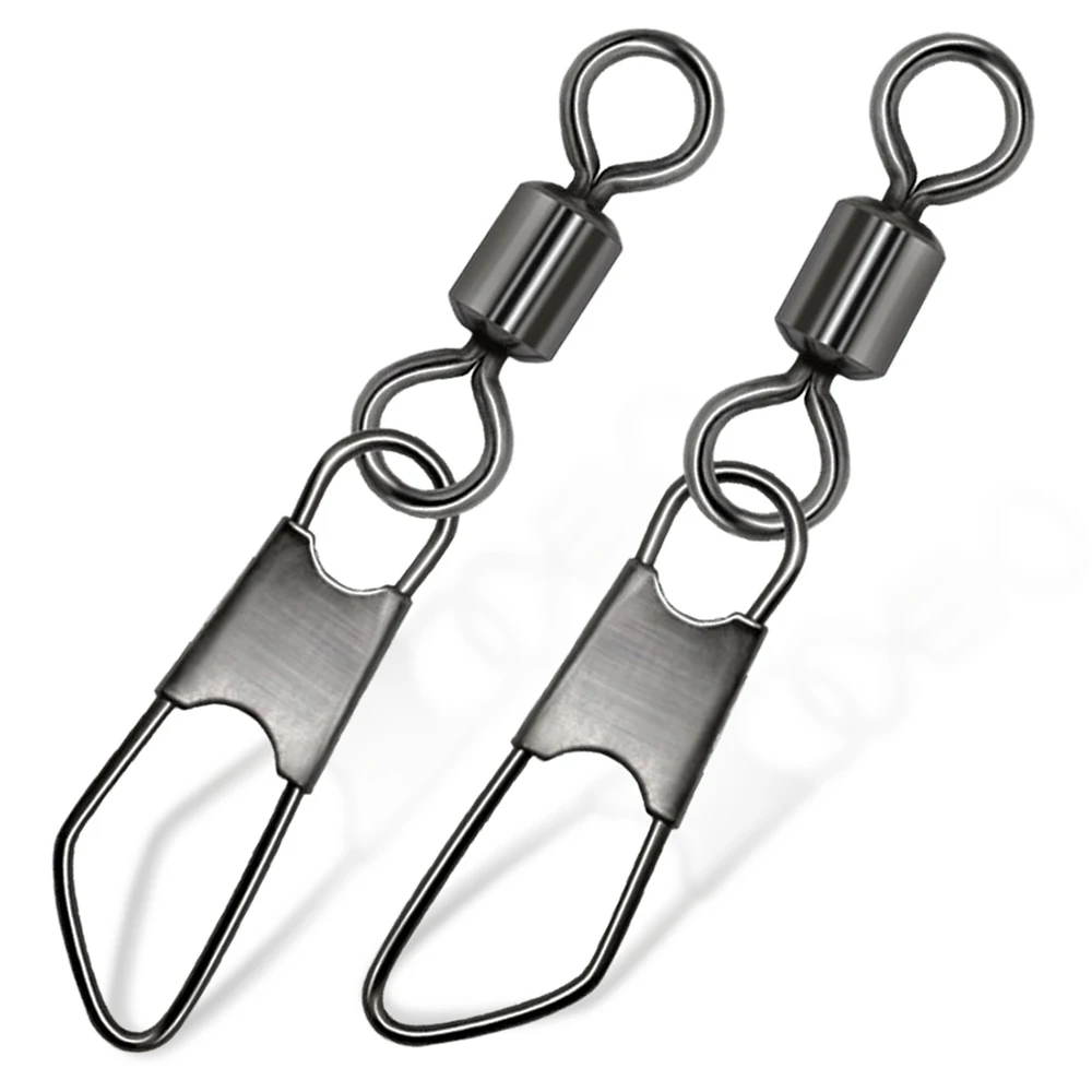 100 pièces connecteur hameçon type A avec roulement rotatif pour appâts rapides accessoires pêche