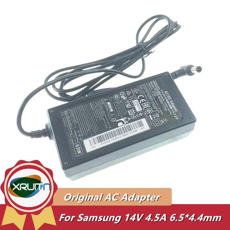 

Genuine OEM A6314_DSM 14V 4.5A 63W AC Adapter Charger for Samsung S27A350H S27B750V Monitor Power Supply ​SVD5614V AD-6314T