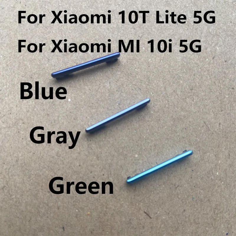 For Xiaomi MI 10T Lite 5G Power Volume Button Switch On Off Side Keys Replacement Repair Parts MI 10i
