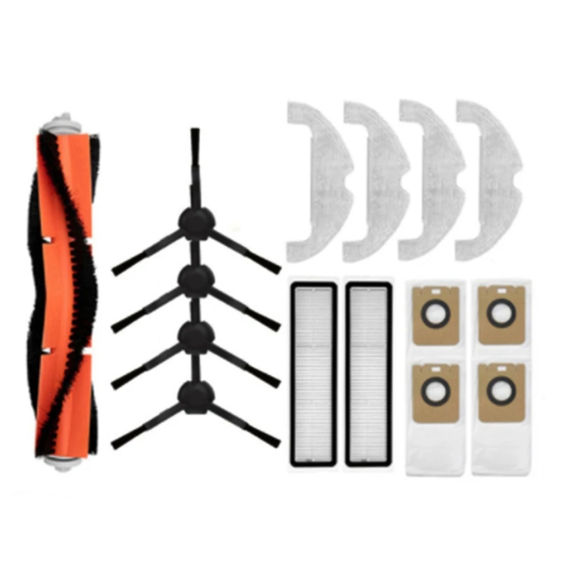 2X Sostituzione Per Xiaomi Mi Robot Vacuum-Mop 2 Ultra Cleaner Parts Main Side Brush Filter Rag Dust Bags Stytj05Zhm