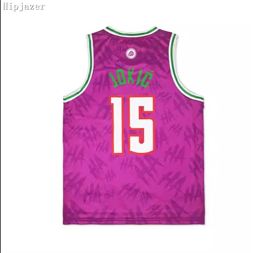 NEW Cosplay Europe Design Shirts 12# Cartoon 15# Jokers CITY JOKIC Basketball Jerseys Shirts Thermal Transfer Printing