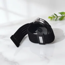 Sport Nylon Loop Elastic Band Strap - 41mm/45mm Bracelet Accessory for Pixel Watch4 3 45mm (Black)
