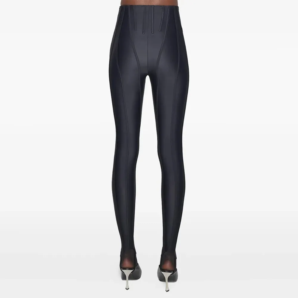 TWOTWINSTYLE Solid Spliced Folds Chic Trousers Female High Waist Slimming Streetwear Minimalist Women's Pants Autumn New Fashion