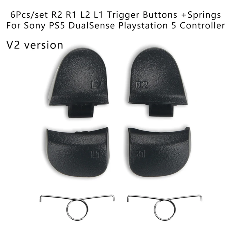 1set ps5 r2 r1 l2 l1 trigger buttons with springs for sony ps5