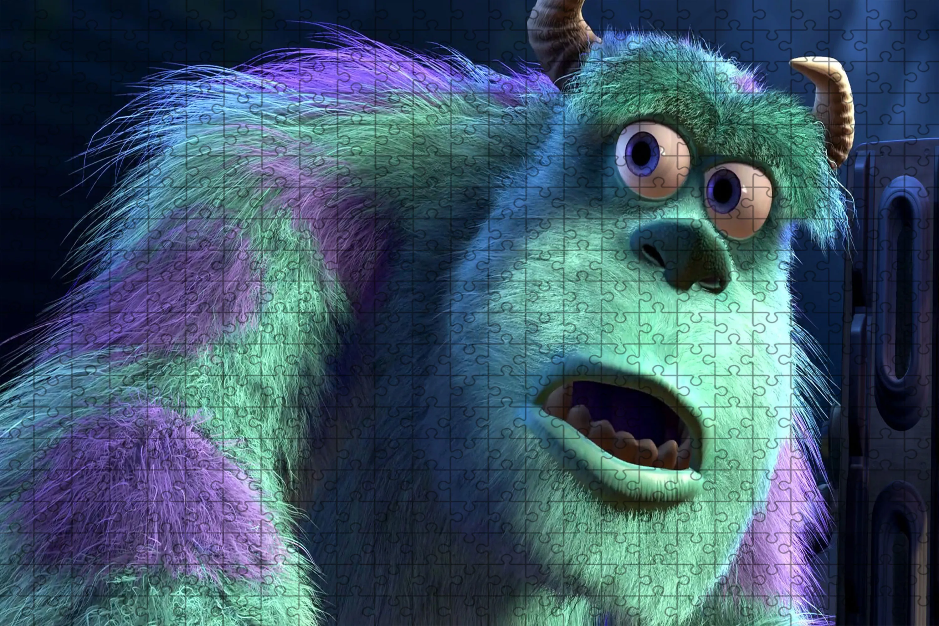 Um personagem de desenho animado do filme monsters inc.